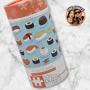 Sushi Jigsaw Puzzle 500pc Japanese Culture Kawaii Aesthetic Sealed Indoor Hobby
